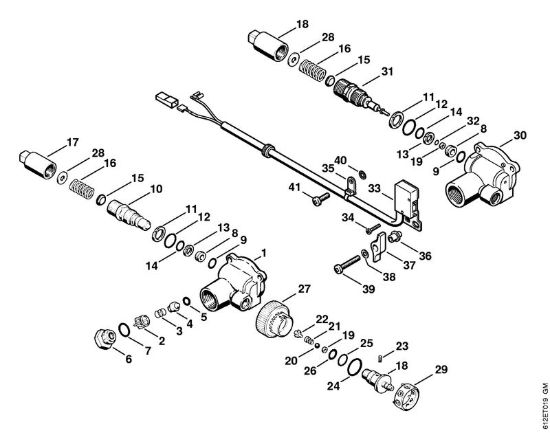 Unità  regolatrice di sicurezza RE 110 K, RE 120 K Idropulitrice elettrica (RE) RE 120 K della marca STIHL